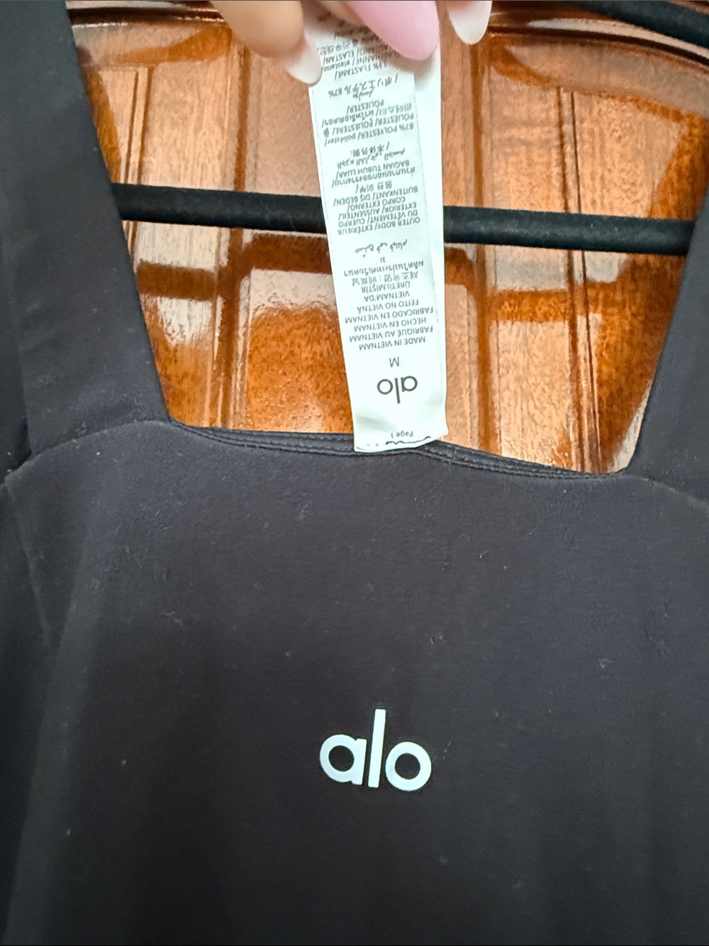 ALO Yoga Black Mini Peplum Dress - Picture 3 of 7